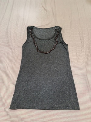 Blouse size M like new, gray and silver