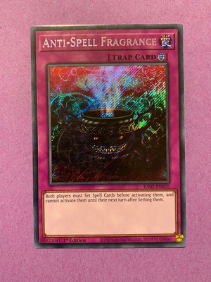 Yu-Gi-Oh card Anti-Spell Fragrance like new