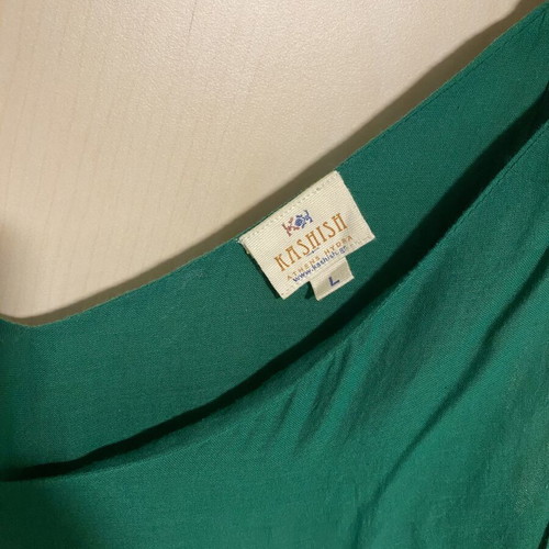 Kashish Maxi Cotton Dress new, green with adjustable straps