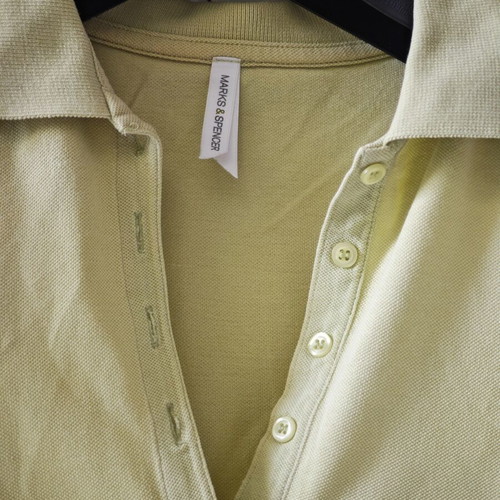 Marks & Spencer women's short-sleeve blouse used, green, size L
