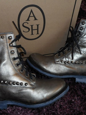 Ash Ralph boots new, size 39, gray and silver