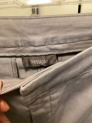 Yessica gray cotton pants large like new, size 40