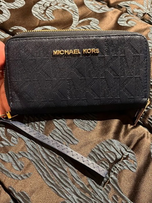 Michael Kors blue wallet used in good condition