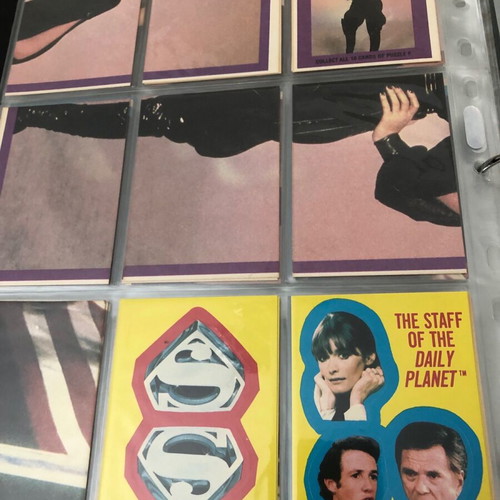 Superman II Movie Complete Set new, 88 base cards and 22 sticker cards
