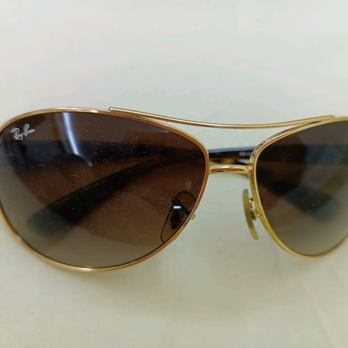 Ray Ban RB3386 sunglasses like new, unisex, brown gold