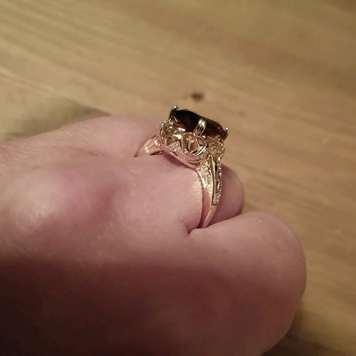 Ring with honey stone No 9 unused