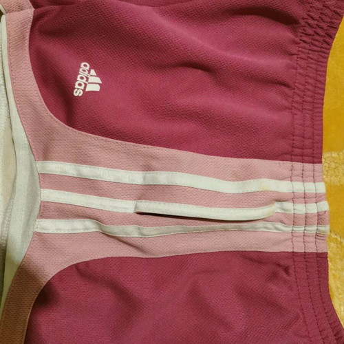 Adidas shorts used, pink, for ages 10-12
