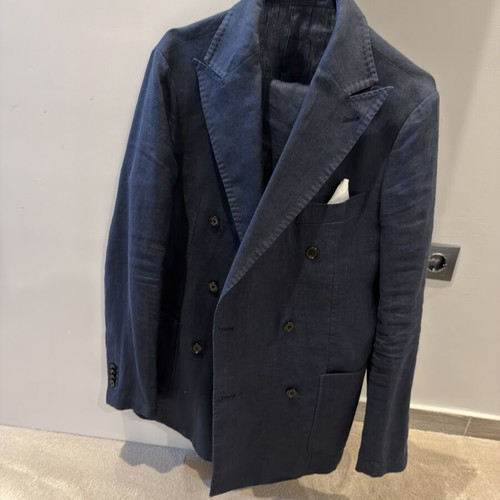 Gutteridge linen suit like new, blue, EU42