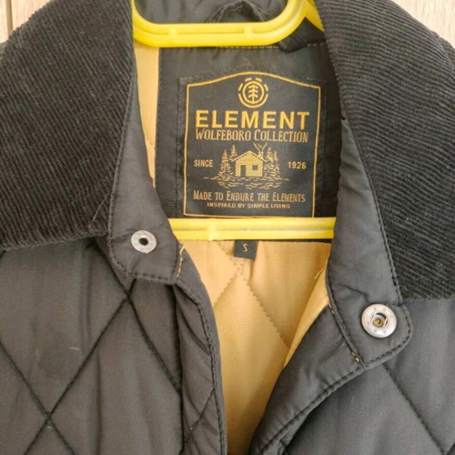 Element jacket black like new, size S