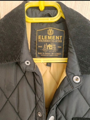 Element jacket black like new, size S