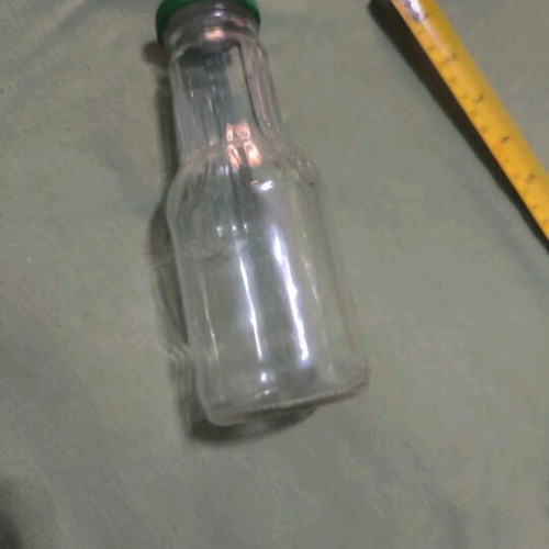 Glass decorative bottle like new for painting or storing drink and holy water