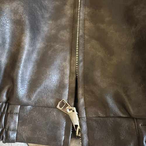 Men's leather jacket new, brown, size M