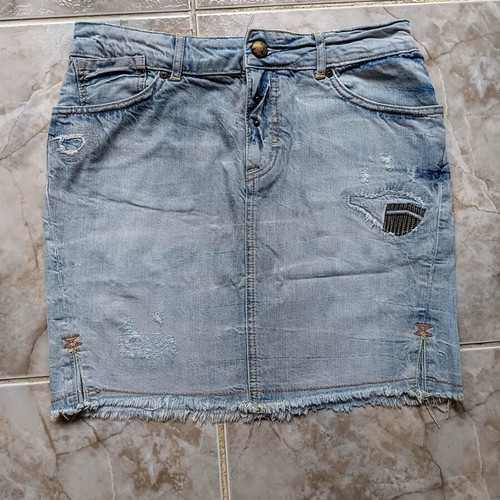 Only denim skirt new, no stretch, size M 38 10, blue