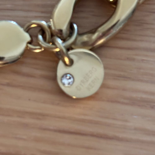 Dyrberg/Kern Jazz SG Gold necklace new, chunky gold chain