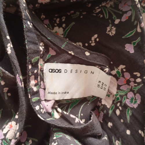 ASOS maxi dress cotton dark gray like new, sizes L/XL