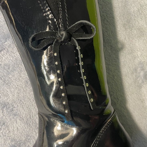 Crocodilino kids leather boots used, size 27, black