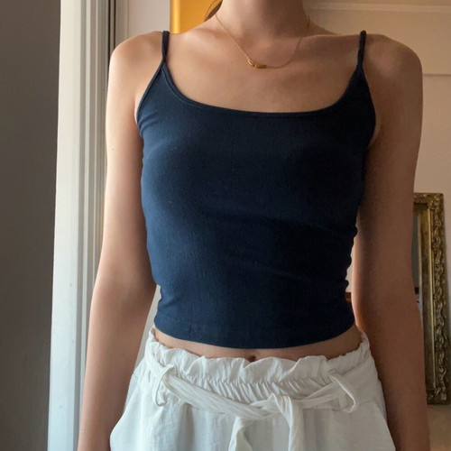 Shein dark blue top like new, size S