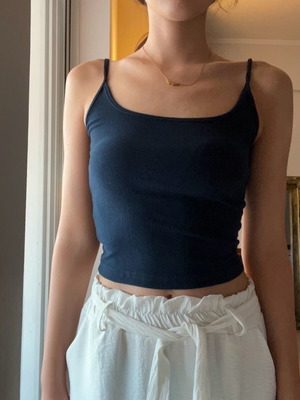 Shein dark blue top like new, size S