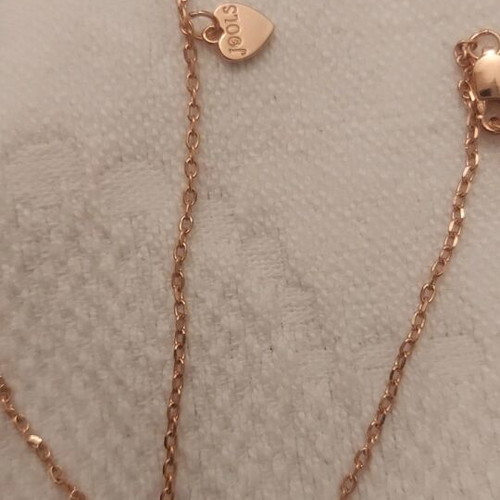 Rose gold necklace 925 Jools new