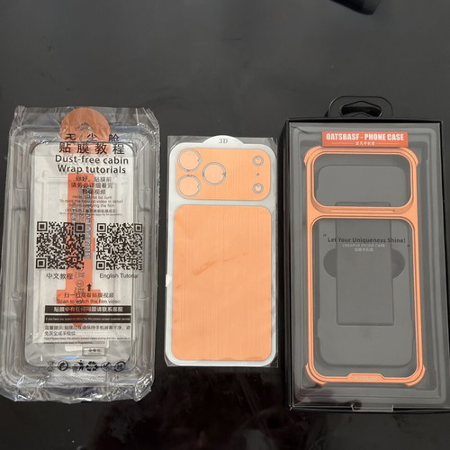 iPhone 17 Pro Max Cosmic Orange Accessories Set x3 new