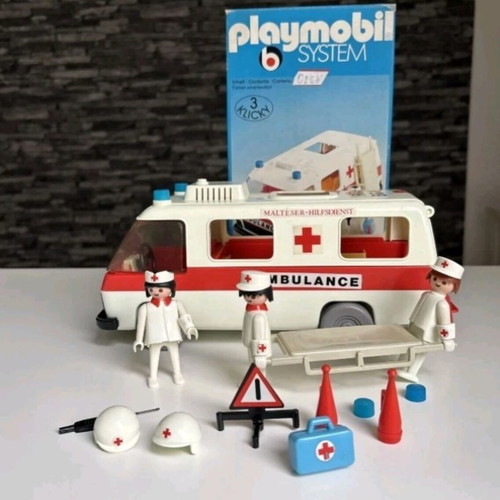Playmobil system used ambulance playset