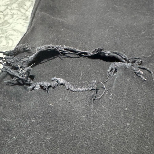 Black jeans with rips like new, size M