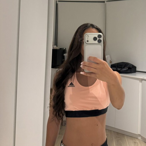 Adidas Performance Alphaskin Sport Bra, salmon