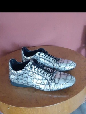 Emporio Armani silver scarponi shoes like new, size 45