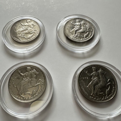 20 Drachma Coins Used Set of 5 from 1973 Junta Period