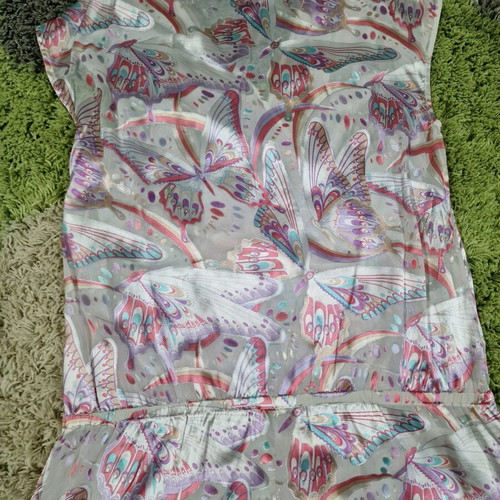 Matthew Williamson Butterfly tunic dress with silk fabric, like new, size XL