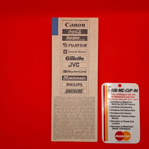 World Cup 1994 Ticket Greece vs Nigeria 0-2 used