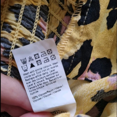 River Island leopard print jumpsuit size 42 like new