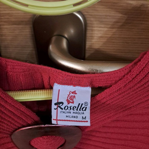 Rosella knitted sweater like new, red, size M