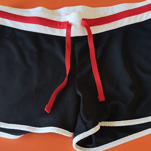 Nike vintage running mesh shorts used, navy blue and red, size M