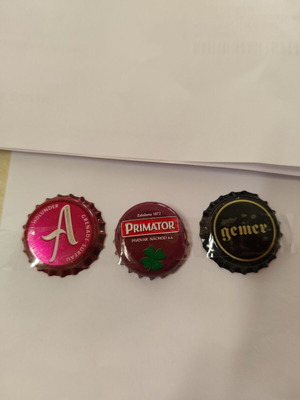 3 Slovak brewery bottle caps