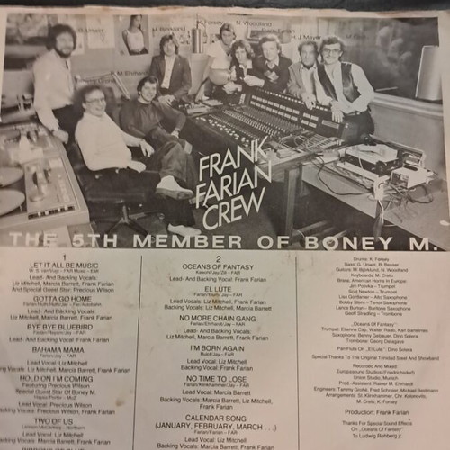 Oceans of Fantasy Boney M vinyl record