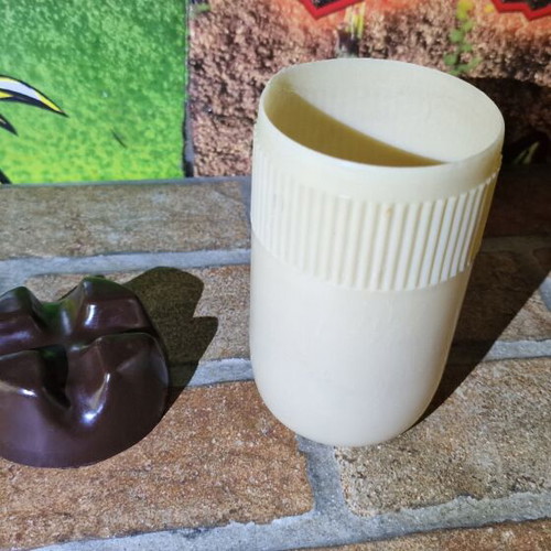 Vintage frappe shaker Greek Monoplast plastic, like new