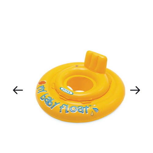 Intex My Baby Float inflatable baby seat like new