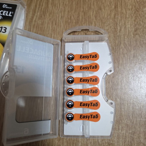 Duracell Activair zinc-air batteries size 13 new, pack of 12 for hearing aids