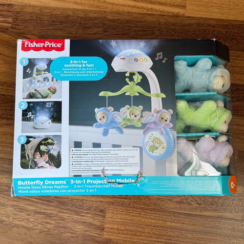Fisher Price Butterfly Dreams musical baby mobile with rotating bears