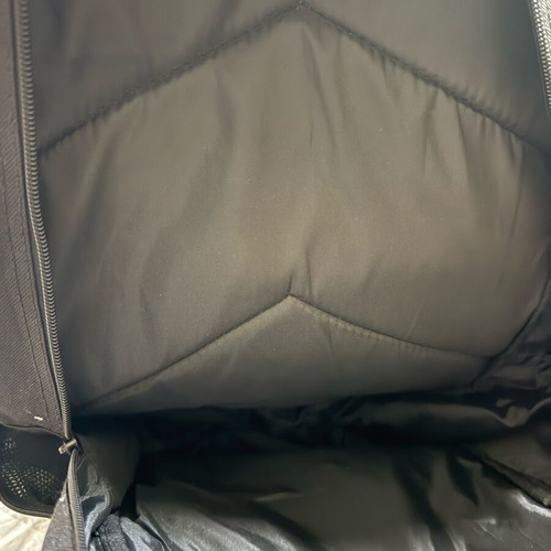 Large backpack used, black, comfortable with padding