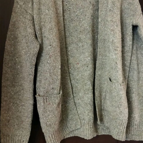 Funky Buddha cardigan M/L like new, wool blend, beige and brown