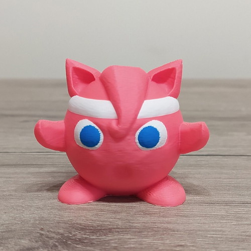 Jigglypuff Karateka Pokemon 3D Printed Miniature 5 cm Height