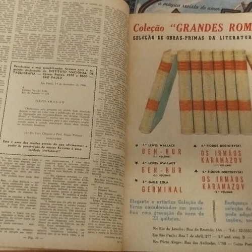 Revista Grande Hotel magazine used, issue 706, February 14, 1961