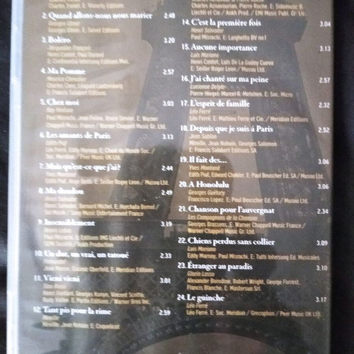 French Song Anthology CD like new