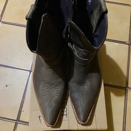 Sancho Western Collection leather boots used, brown, size 41