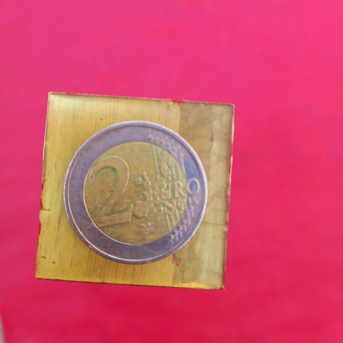 Brass rod 3.5x3.5x35 cm, 3.6 kg