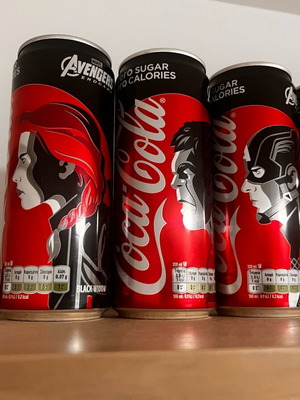 Coca Cola Avengers 4 cans like new