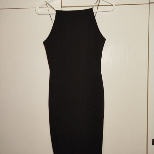 H&M dress new black with silver rhinestones, size S
