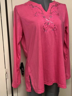 Gateway blouse size L pink like new
